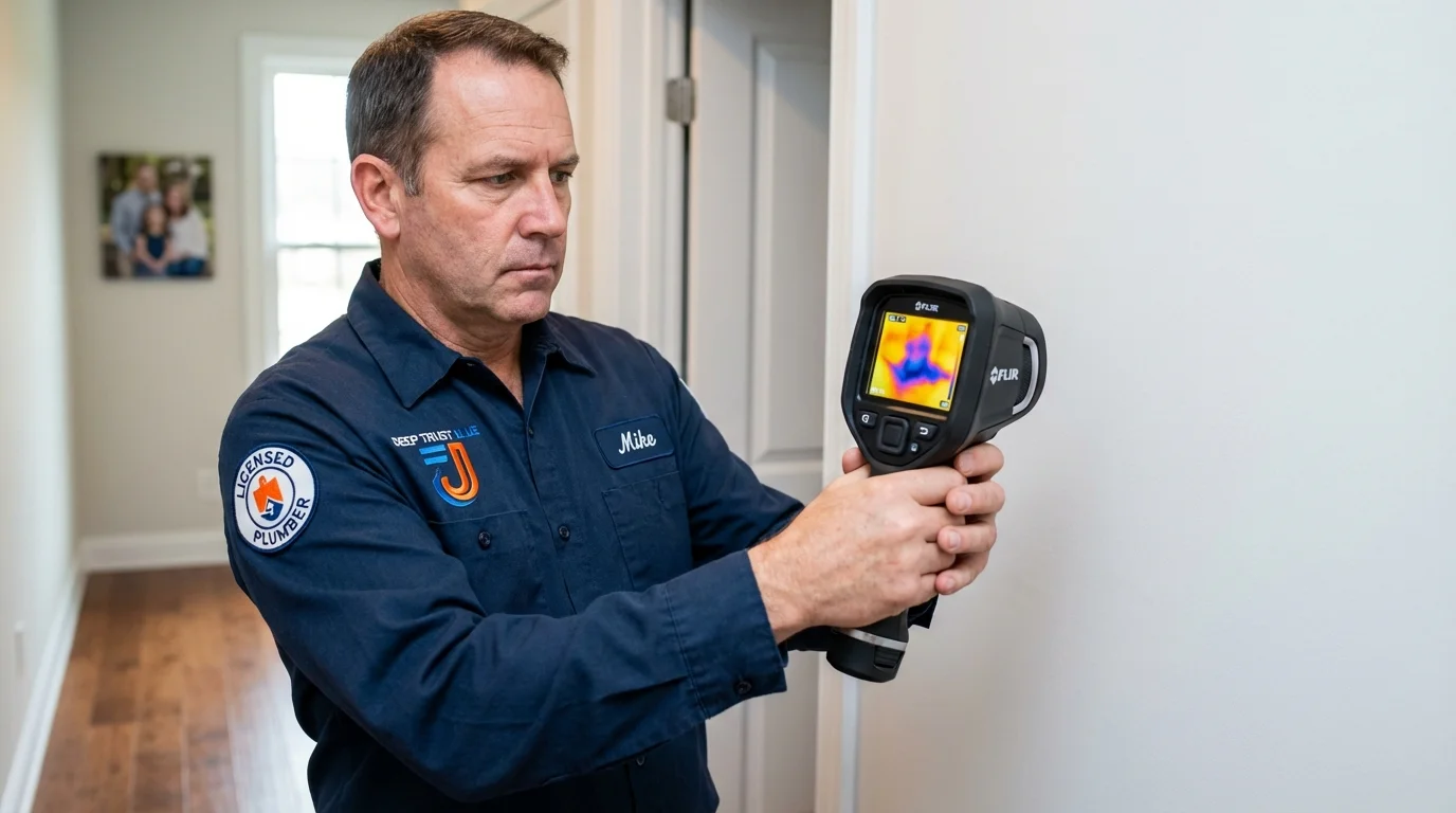 Thermal imaging leak detection by Johns Plumbing LLC in Bonita